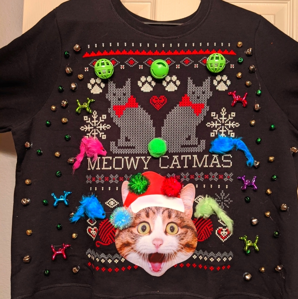 Meowy Catmas Ugly Christmas Sweater